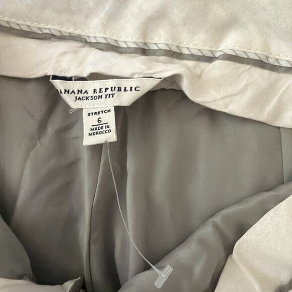 Banana Republic Jackson Fit Trouser Slacks Pant 16 Brown Wool Wide Leg Stretch - Picture 8 of 9
